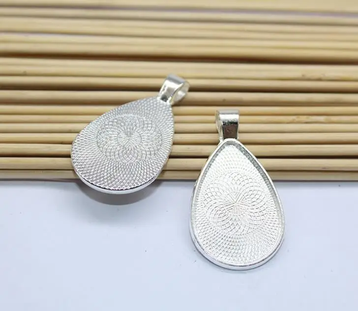 Основа для кабошона 20 шт./лот Пустые Настройки Подвески в форме слезы основа