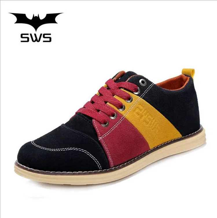 2015 spring new arrival men casual shoes fashion patchwork oxford flat | Обувь