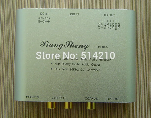 Новый декодер TE7022 коаксиальный RCA выход для наушников WM8761 24 бит 96 кГц mini USB DAC |