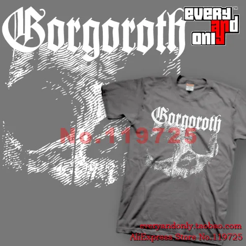 Gorgoroth в стиле Блэк Металл логотип черепа хлопковая Футболка шапка футболка T 5
