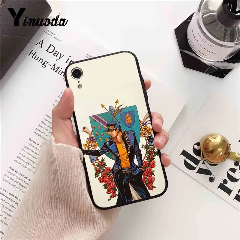 Yinuoda JoJo Необычные Приключения аниме окрашенные Телефон чехол для iPhone X XS MAX 6 6S 7 7plus