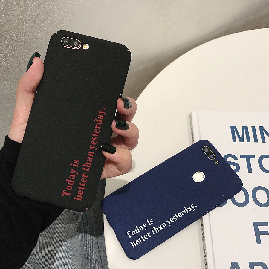 Luxury Art Letter Hard Case For Xiaomi Mi 8 SE Rock Matte Texture Phone Funda 6 6X 5 5S 5X Note 3 Coque |