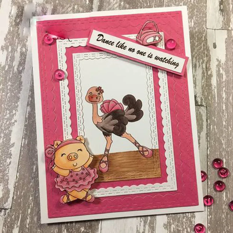 Квадратная круглая сердечная рамка для скрапбукинга DIY альбом карт изготовление