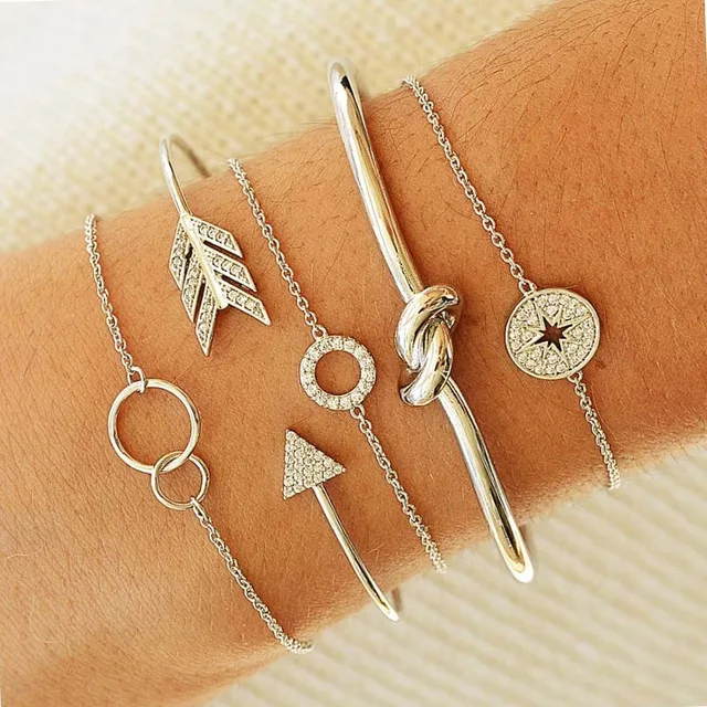 3001 30 стилей, серебряное золото, Boho Tassel, корпус лотоса, сердце, браслеты с колокольчиками для женщин, кристалл, камень, цепочка и звено, браслеты для девочек, ювелирные изделия - Окраска металла: 3001