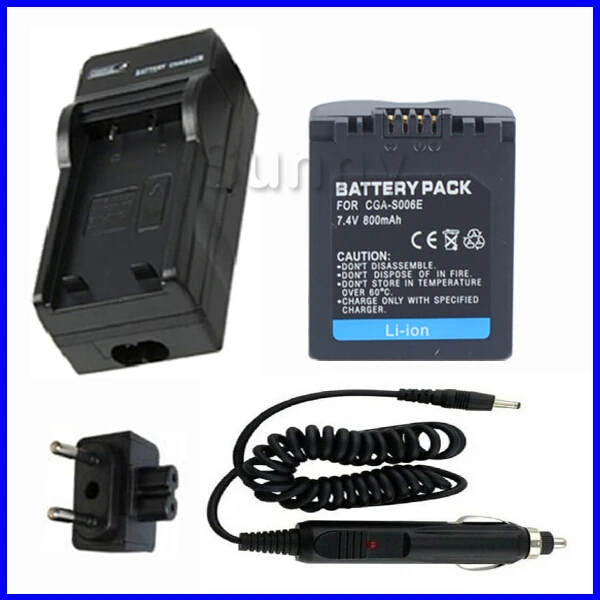 

Батарея и зарядное устройство для Panasonic DE-A43B и CGR-S006, CGR-S006A, CGR-S006E, CGA-S006, CGA-S006A, CGA-S006E литий-ионный аккумулятор