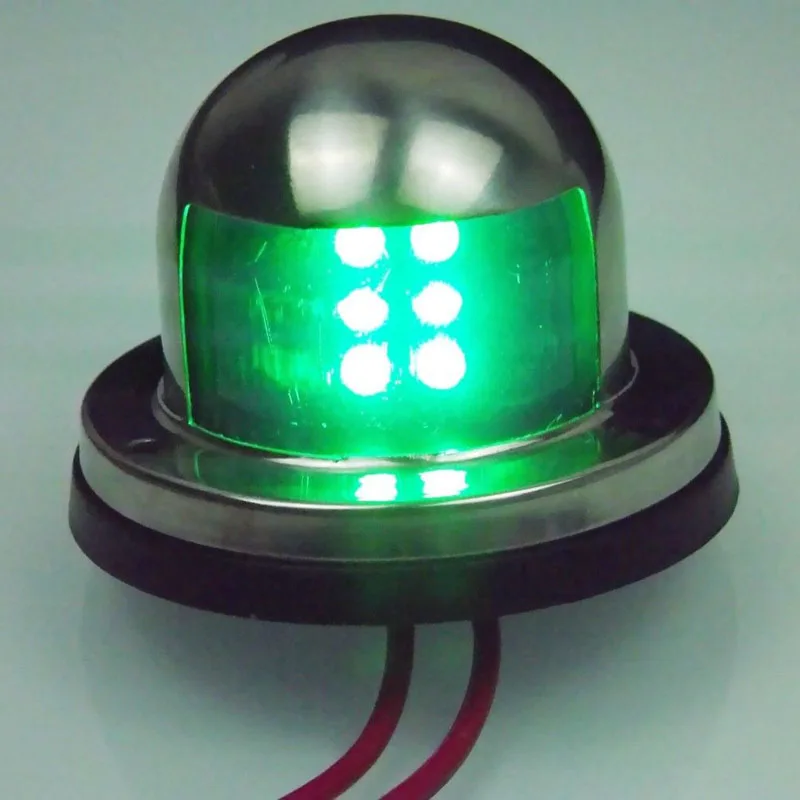 Новая 1 пара морской яхты понтон 12V из нержавеющей стали LED лук навигационные огни