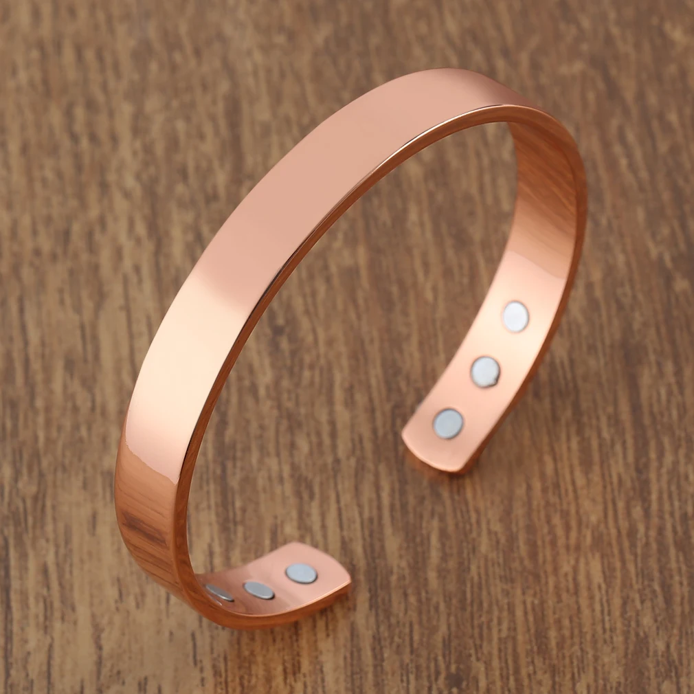 

fashion lychee Magnetic Copper Bangle Bracelet Healing Bio Therapy Arthritis Pain Relief Cuff Bangle Women Men Jewelry