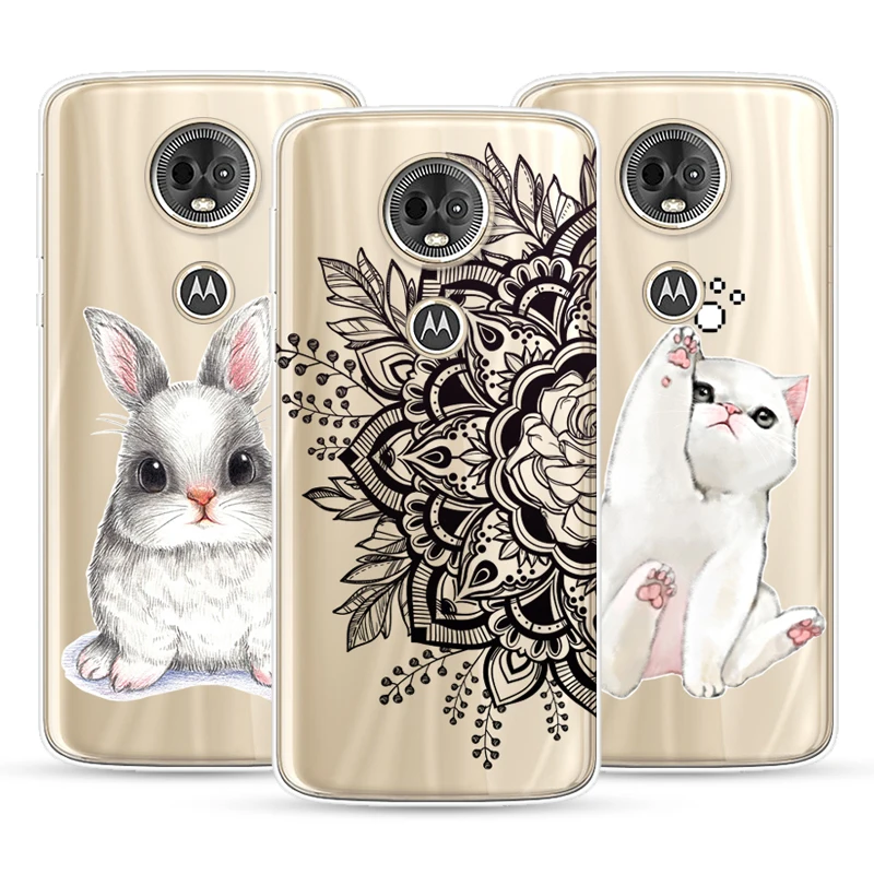 Чехол с рисунком счастливой собаки для Motorola Moto E5 Plus фотооболочка чехол из ТПУ
