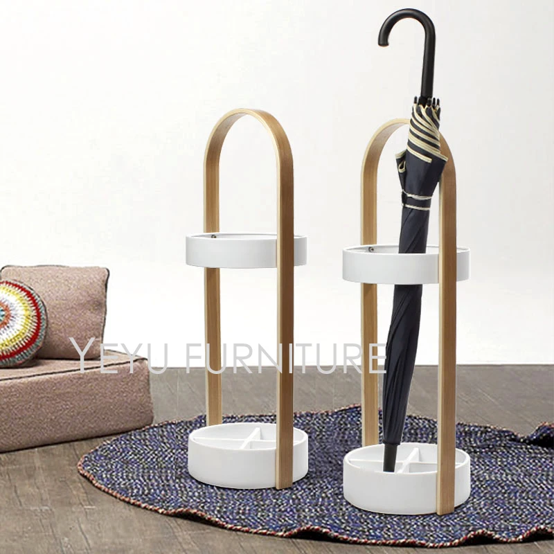 Минималистический современный дизайн зонтик для гостиной из металла и дерева