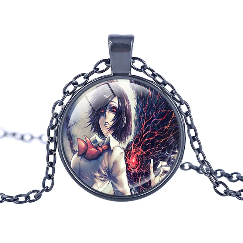 Аниме Tokyo Ghoul Kaneki Ken ожерелье фигурки Подвески Трендовое стекло круглая купольная