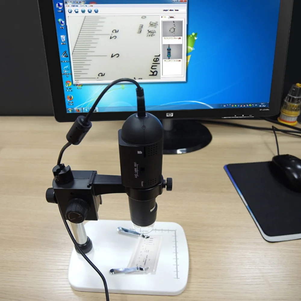 Цифровой HD USB Wi Fi микроскоп 10x 220x увеличение для iOS/Andriod/PC 6 светодиодный 3 мега