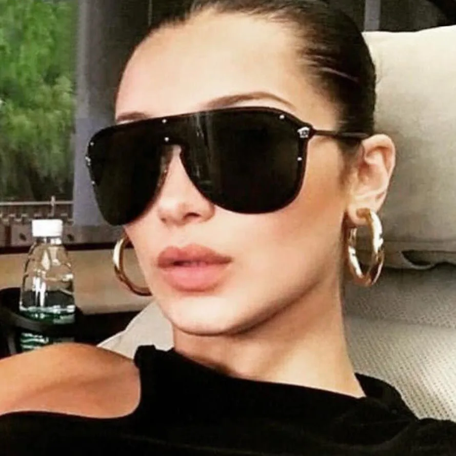 Солнцезащитные очки с плоским козырьком мужские и женские брендовые