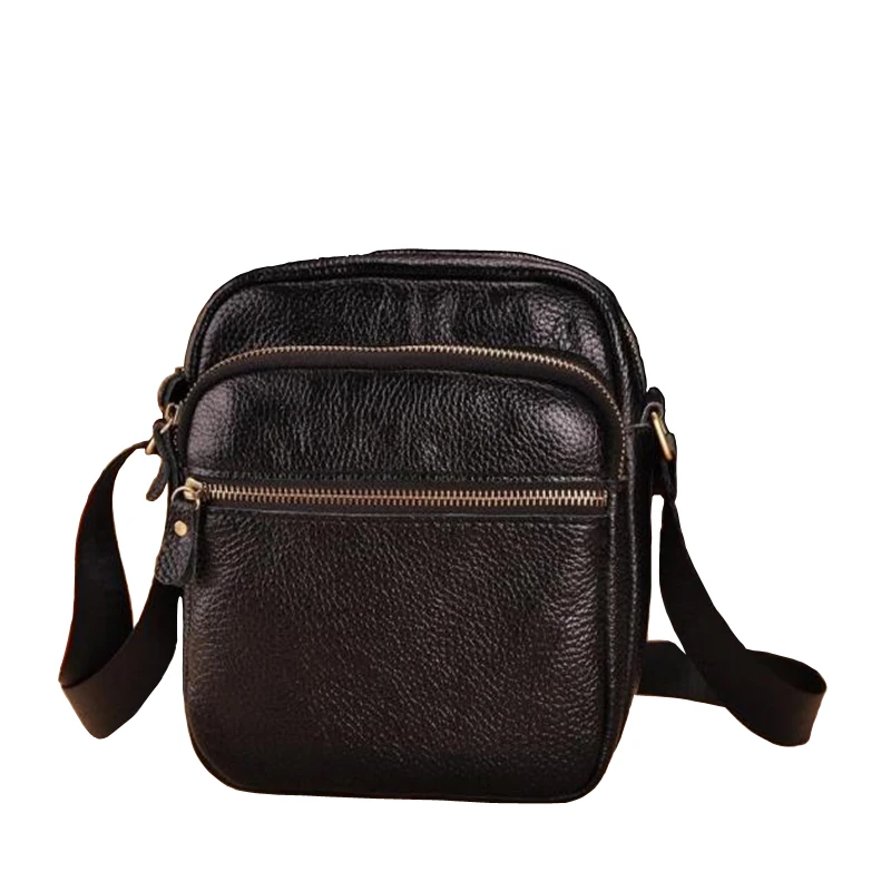 Модные мужские сумки из натуральной кожи Брендовые для отдыха мужская сумка