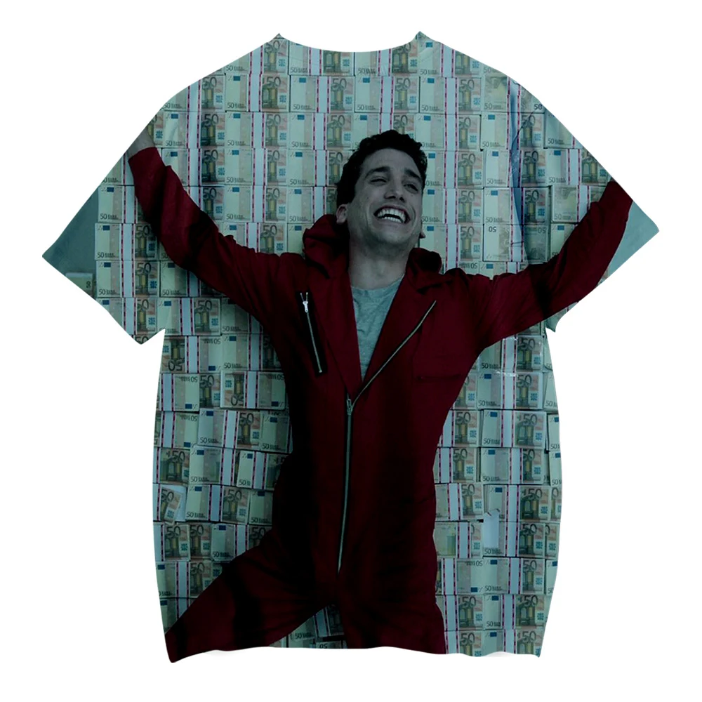ТВ сериал бумажный дом La casa de papel 2019 новая детская одежда 3D для мальчиков и девочек