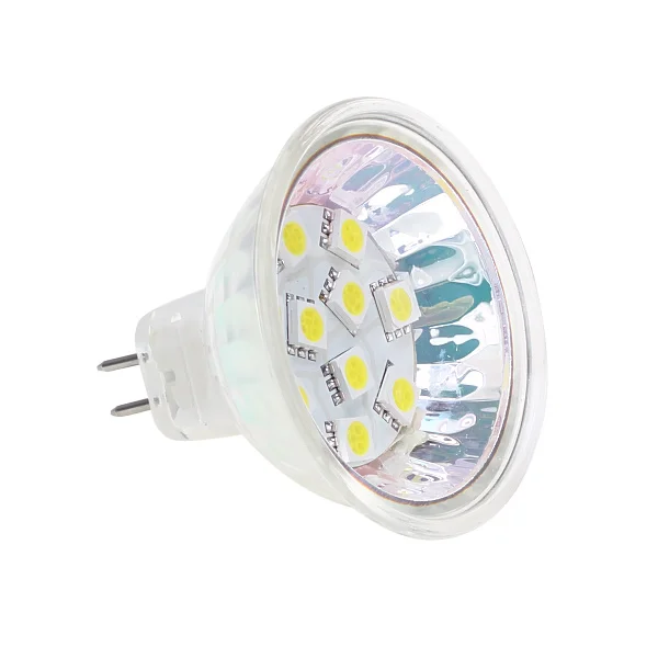 Светодиодная лампа MR16 10 шт. 5050 SMD 12 В постоянного тока переменного 220 лм стеклянная