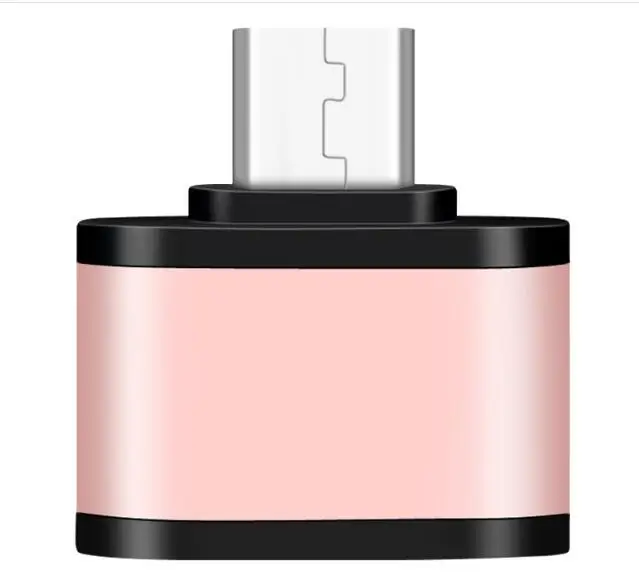 rosegold USB Micro OTG адаптер Micro Мужской к USB 3,0 Женский OTG адаптер синхронизации данных зарядный адаптер для Android телефона планшета - Цвет: rosegold