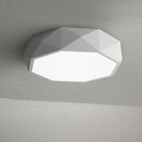 blackwhite nordic diamond modern led ceiling lights for living room acrylic iron bedroom kitchen lighting led lamp lustre