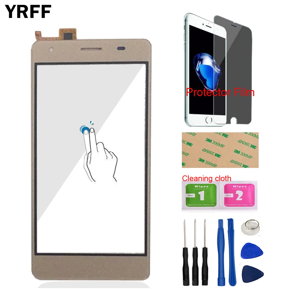 

YRFF 5,0 ''для Oukitel C5 Pro дигитайзер сенсорный экран Сенсорная панель стеклянная линза сенсорные Инструменты Бесплатная Защитная Пленка Клей