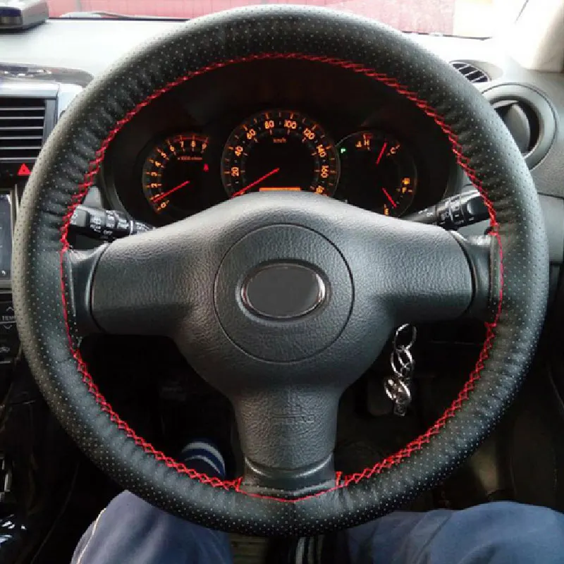Новый Плетеный чехол рулевого колеса автомобиля 1 шт. сделай сам 38 см
