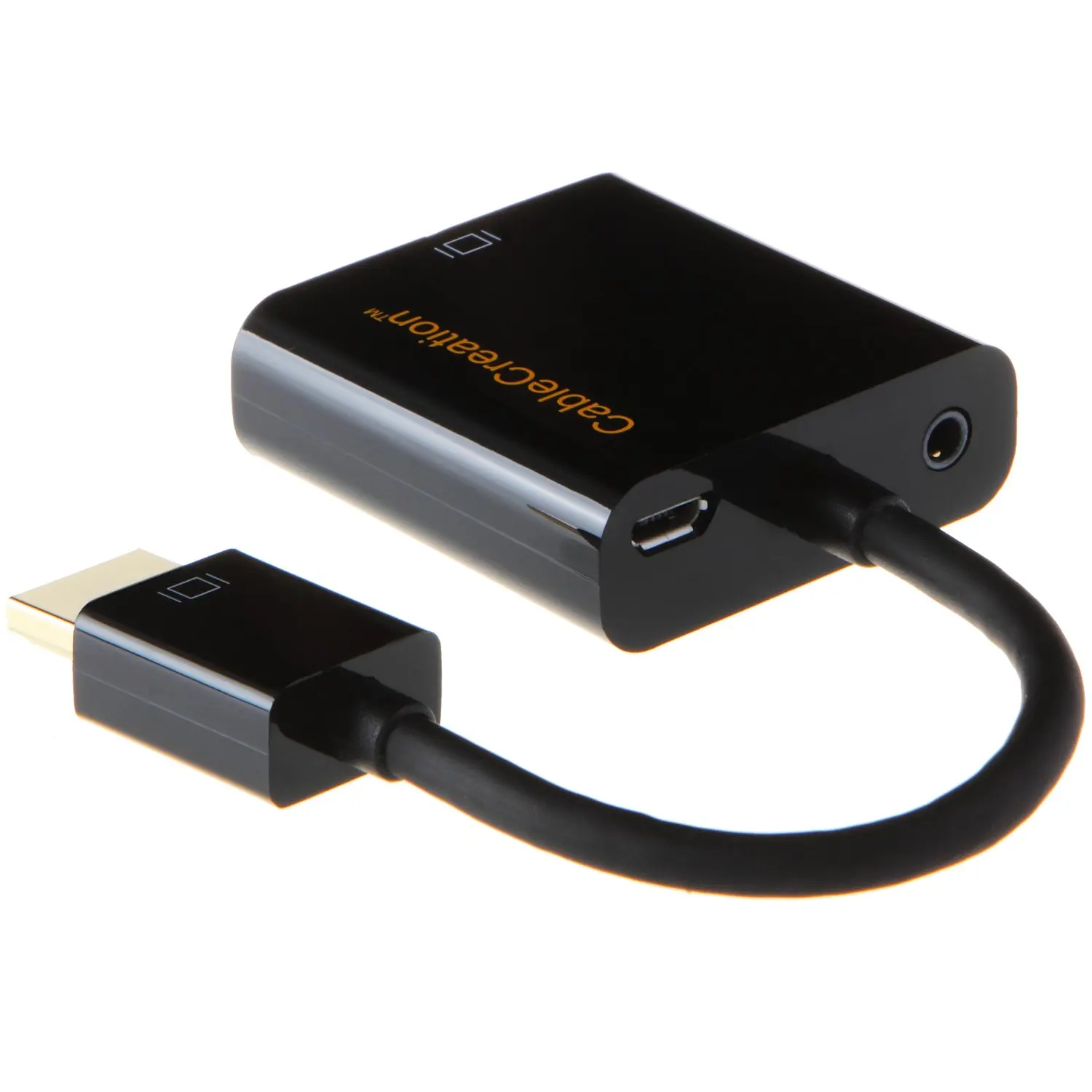 Адаптер HDMI to VGA JORINDO мужской женский конвертер для ПК ноутбук HD DVD и многое другое черный цвет включен.