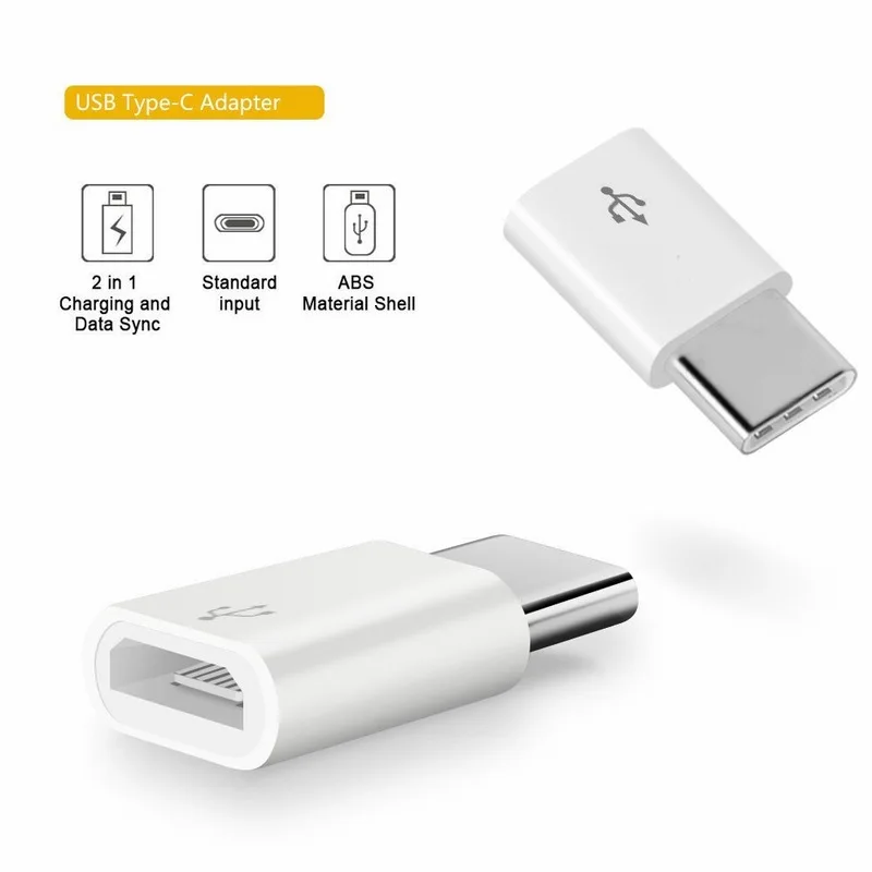 Portefeuille 3 шт. usb type C адаптер USB-C к Micro USB конвертер для Nexus 5X Xiaomi samsung Galaxy S8 Plus Oneplus 5 |