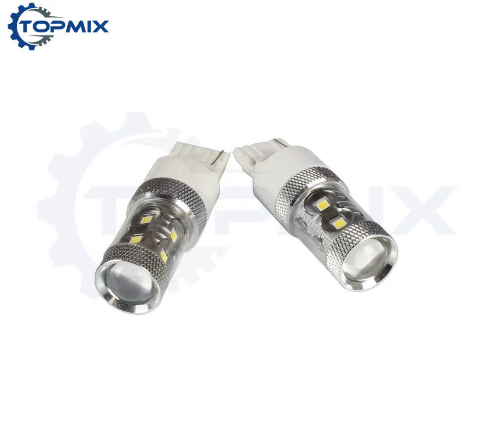 2шт 12 SMD 60W светодиодный Белый T20 7440 W21W WY21W Автомобильный задний фонарь тормозной