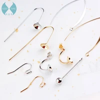 ritoule diy copper jewelry accessories ear hook earrings earrings with homemade ear ring material pearl ear hook