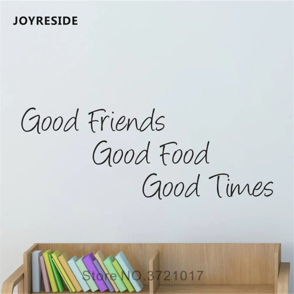 Joysebe настенные стикеры хорошие друзья хорошая еда хорошее время наклейки