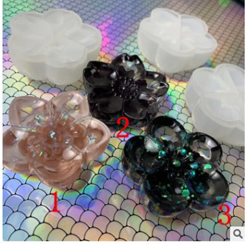 3D пять цветов Сакура форма силиконовая смола для изготовления ювелирных изделий