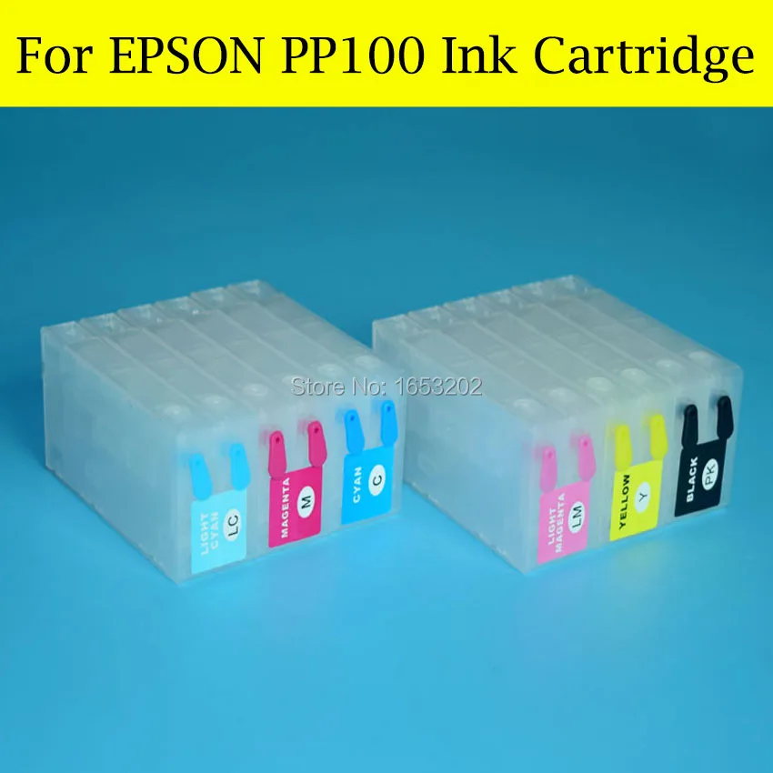 6 шт./лот пустой чернильный картридж PP100 для Epson PP-100 PP100N PP100AP PP-100N PP100II PP-100AP принтер |