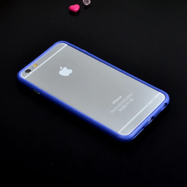 Двойной гибридный проданный цветной каркас ТПУ защитный бампер для Iphone 6 Plus 6s Plus 5," мягкий силиконовый бампер чехол 10-цвет s