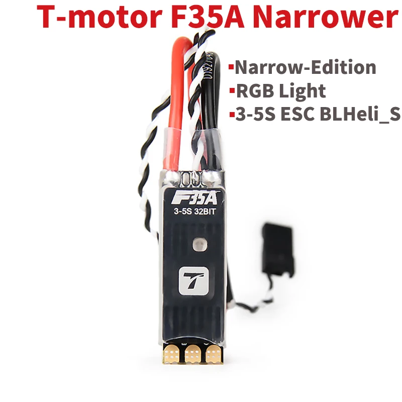 Узкая версия F35A T MOTOR с RGB светильник Scintillator Dshot 35A 3 5S ESC BLHeli_S 32 бит 1200 для гоночного