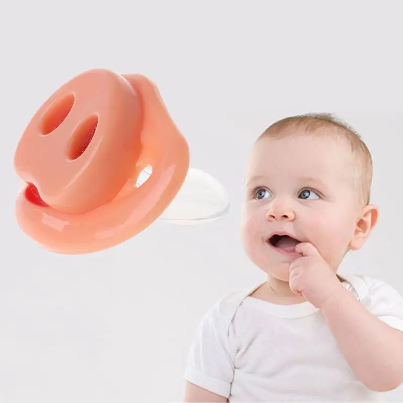 Baby Pacifier Dummy Pig Nose Funny Halloween Cosplay Soother Newborn Orthodontic Food Grade Silicone Nursing Nipple Teether Pran | Мать и