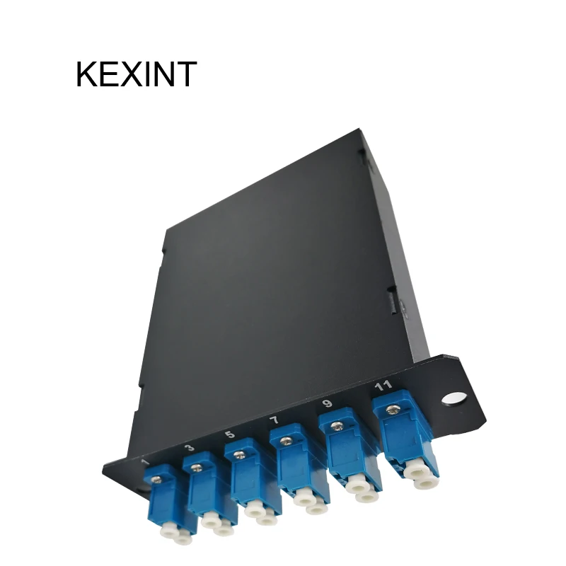 Одномодовая коробка KEXINT Fiber MTP 12 MTP/MPO to Quad LC одномодовая кассета |