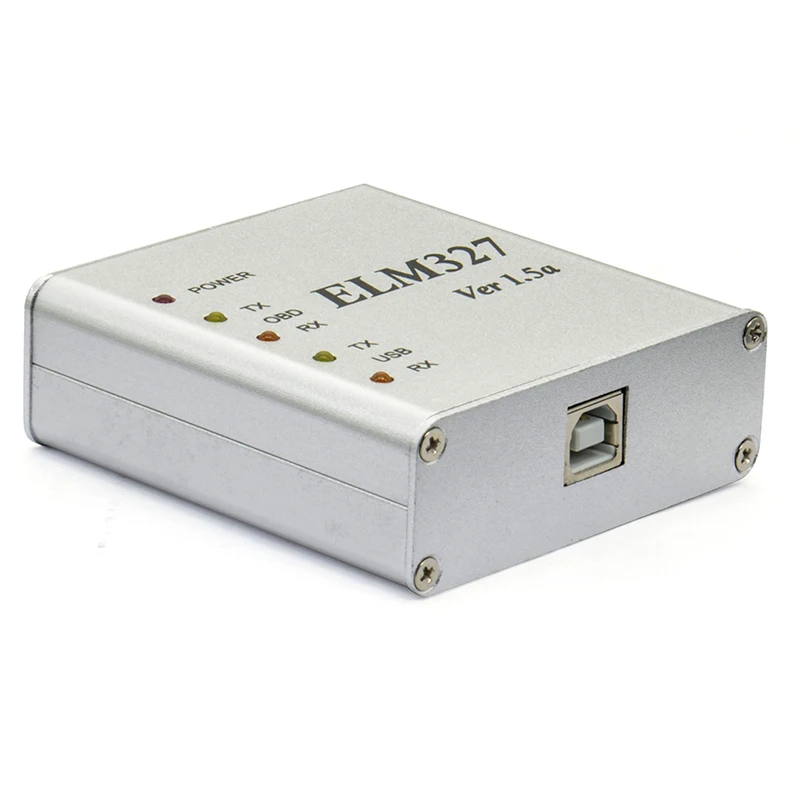 Автомобильный диагностический инструмент ELM327 V1.5 OBD2 металлический алюминиевый ELM