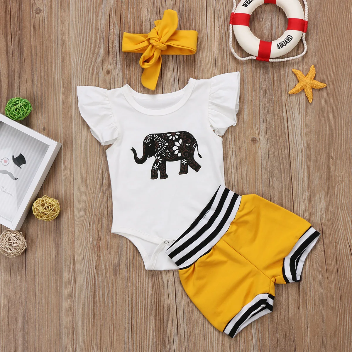 2018 NEW 0-18M Baby Girl Boy Clothes Short Sleeve Tops Romper Shorts Bottoms Outfits Set lovely wild simple and generous CH | Детская