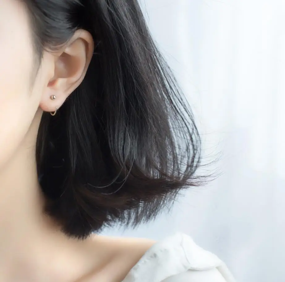 Женские и мужские серьги в виде серебряного шара|925 sterling silver|925 ball earrings925 silver |