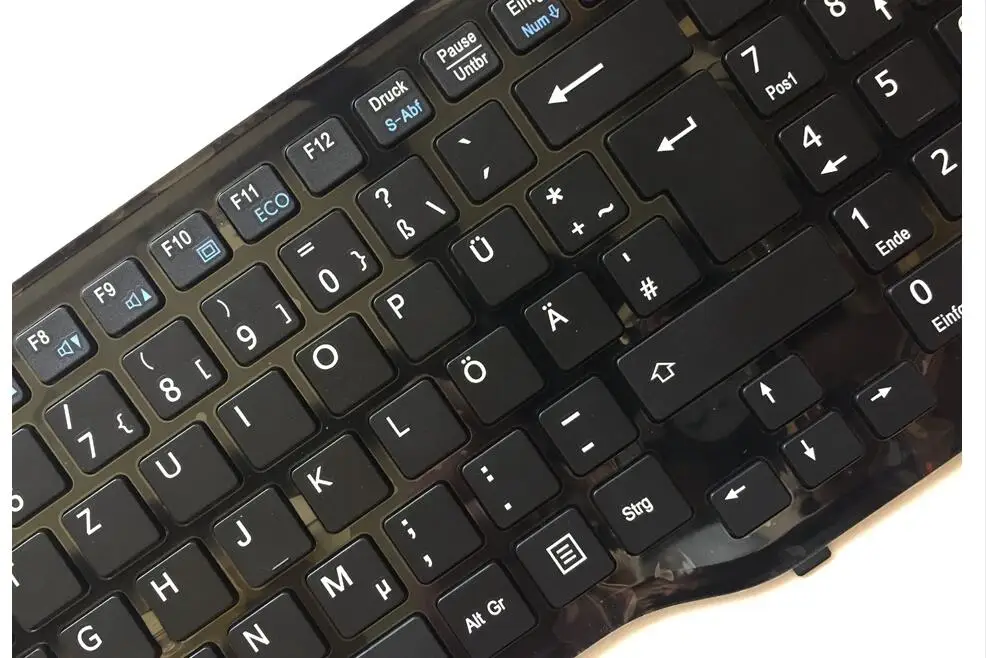 GR Germany Azerty Layout Keyboard For Fujitsu Lifebook AH552 A Series Black Frame Laptop layout | Компьютеры и офис