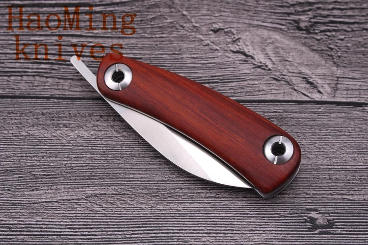 Cocobolo ручка нож для бритвы 5CR15MOV стальное лезвие складной тактический охотничий