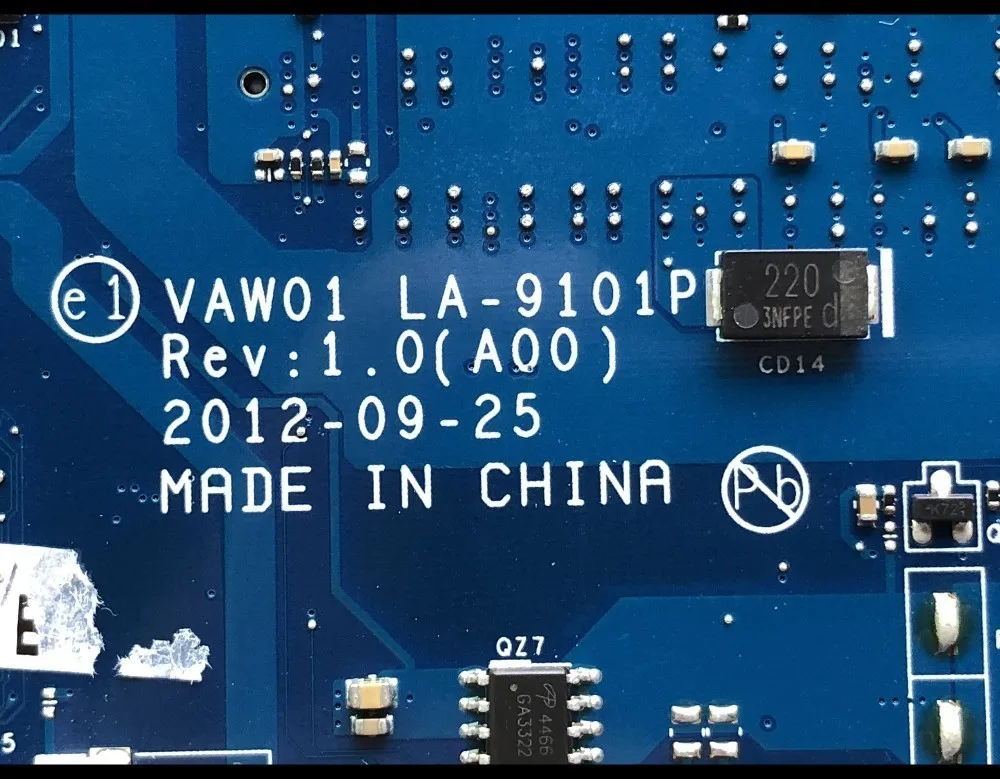 Высококачественная материнская плата для ноутбука Dell Inspiron 3521 VAW01 LA 9101P CN 0K9PG1 K9PG1