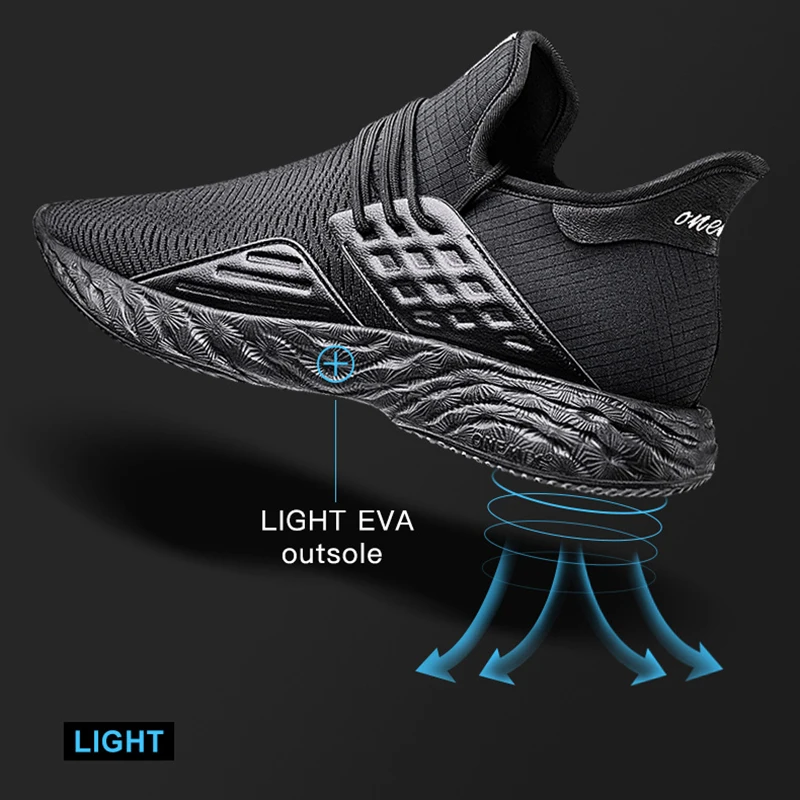 

ONEMIX Men Women Sneakers Loafers 2019 New Casual Lightweight Slip-on Vulcanize Sport Jogging Shoes Tennis Training Female Flats