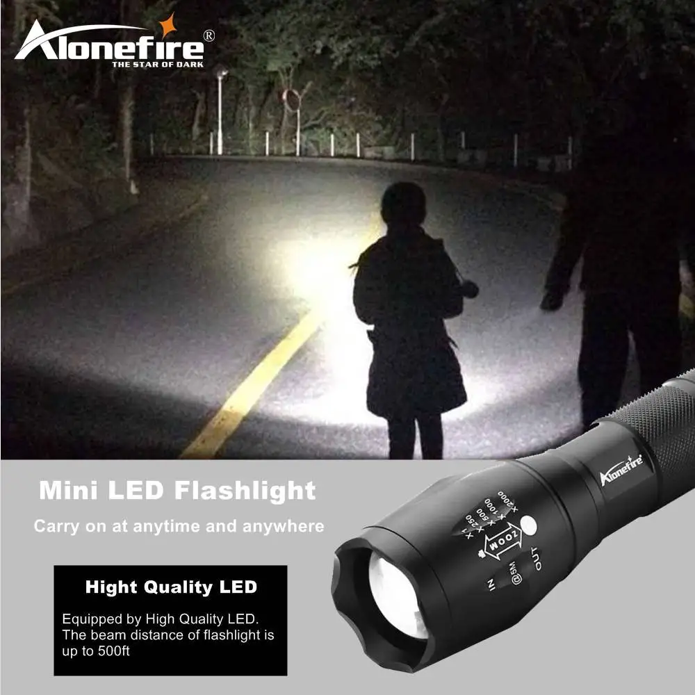 Alonefire G700 X800 CREE XML T6 L2 U3 светодиодный высокомощный тактический светодиодный фонарь с зумом фонарь AAA 18650 перезаряжаемый аккумулятор