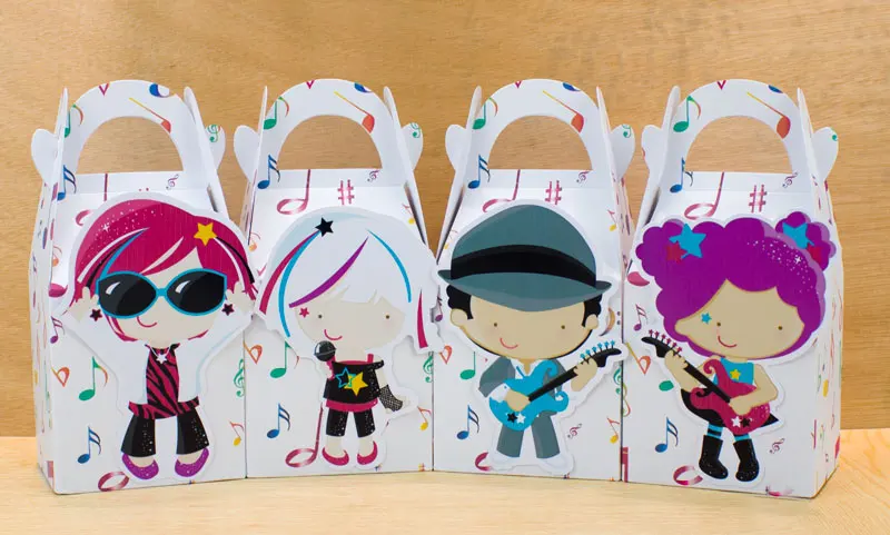 Рок вечерние коробки конфетные Подарочная коробка кекс Мальчик Дети День