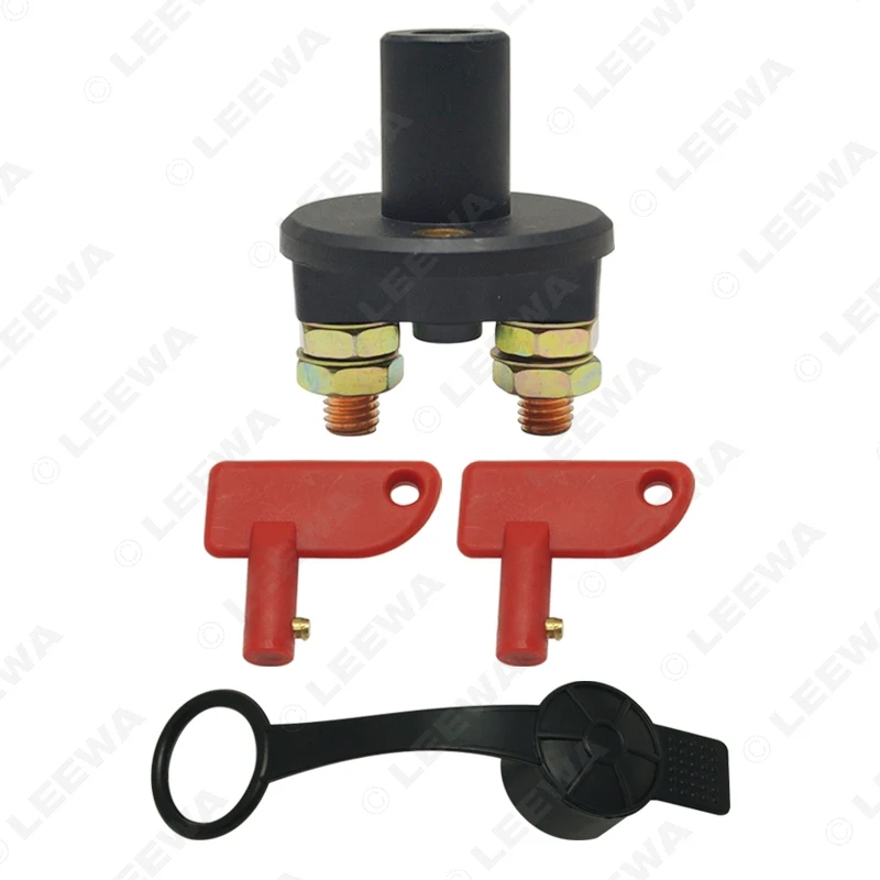 LEEWA Auto Truck Boat Battery Isolator Disconnect Cut Off Power Kill Switch with Removable 2-Key DC12V/24V #CA5703 | Автомобили и