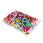 Высокое качество пластик 2050100200 шт Мини вязание крючком Блокировка стежка иглы зажим маркеры держатель