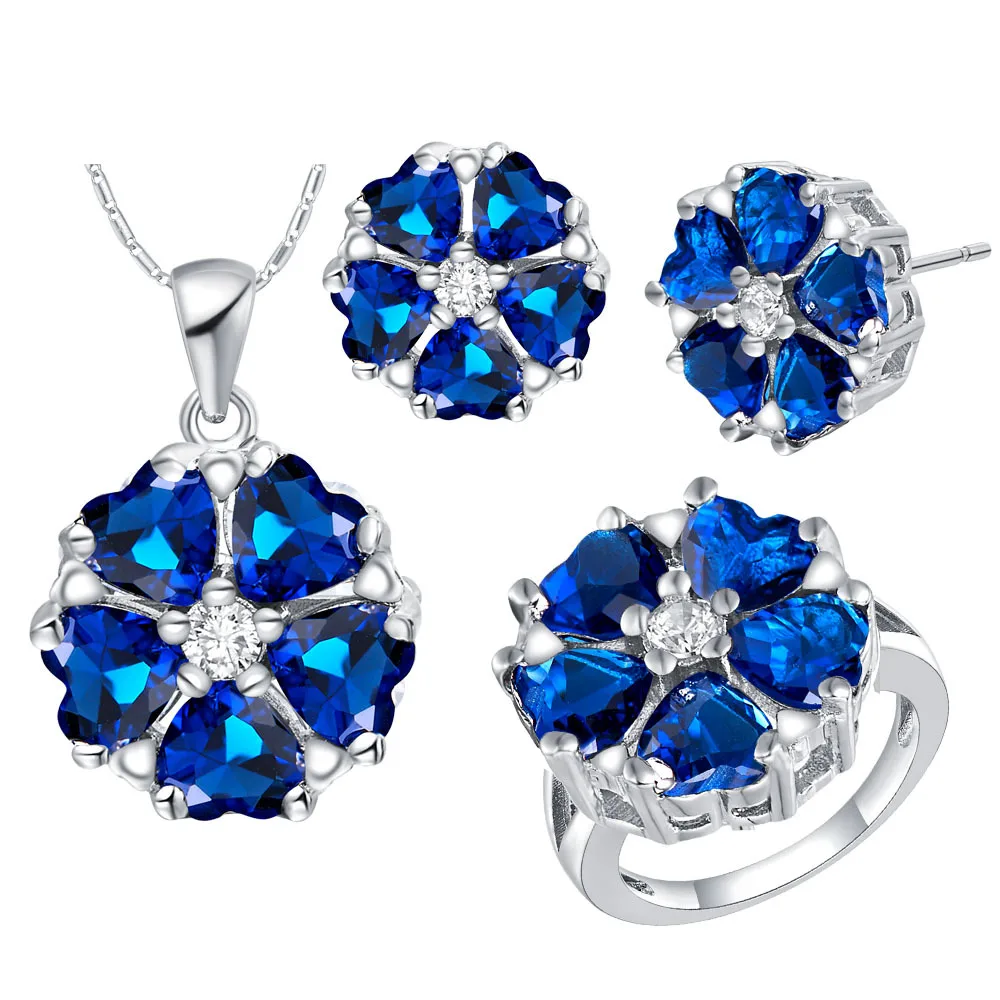 Акционная цена Модные Ювелирные наборы для годовщины/вечерние серьги и кольца с