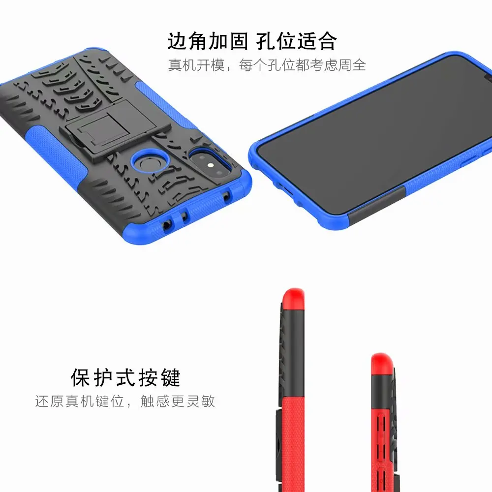 Чехол Thouport для Xiaomi Redmi Note 7 6 Pro 7A, ударопрочный жесткий чехол из силикона+ поликарбоната, чехол для Redmi 6 Pro, гибридный чехол с подставкой