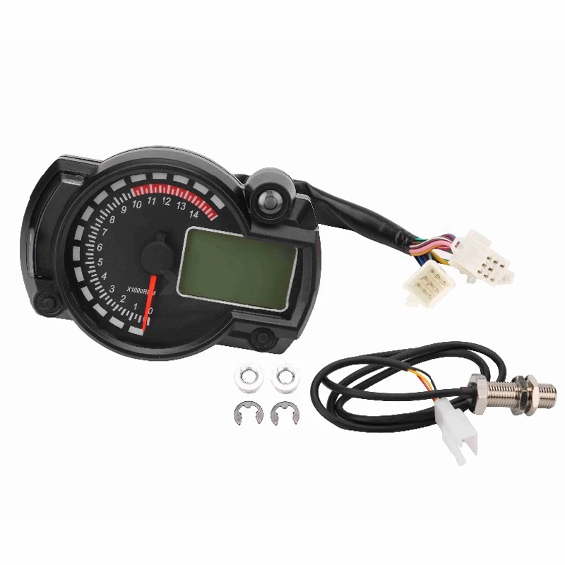 7-Color LED Motorcycle RX2N ATV LCD Digital Speedometer Tachometer Meter 15000rpm | Автомобили и мотоциклы