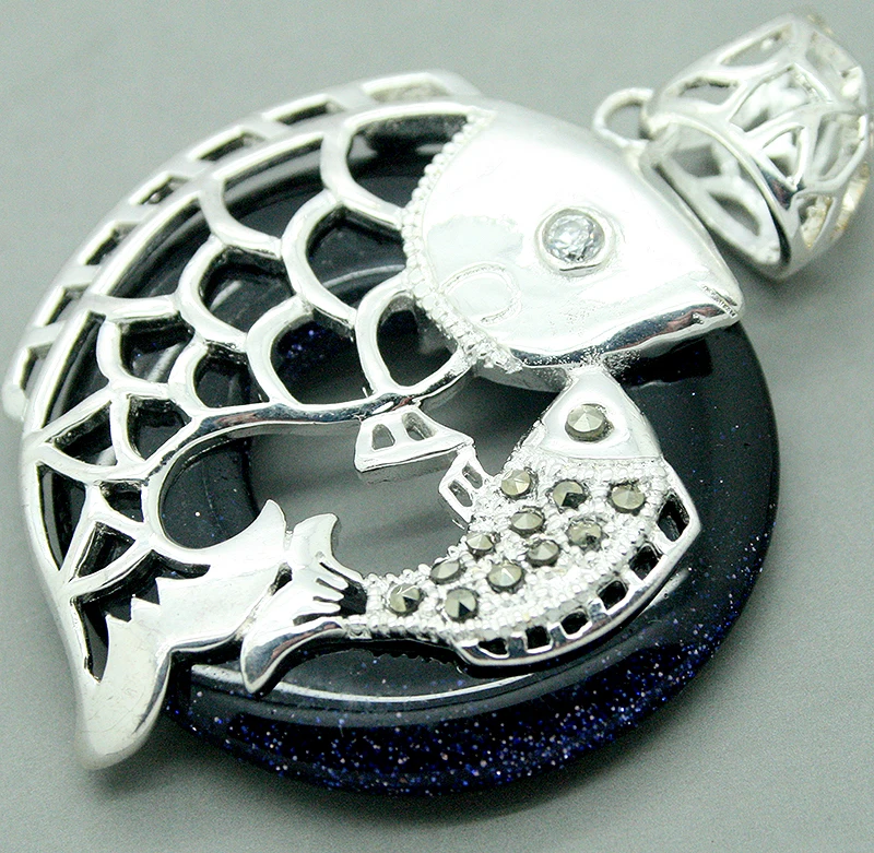 

Ювелирные изделия из серебра 925 пробы с инкрустацией в виде рыбы 30 мм x 30 мм