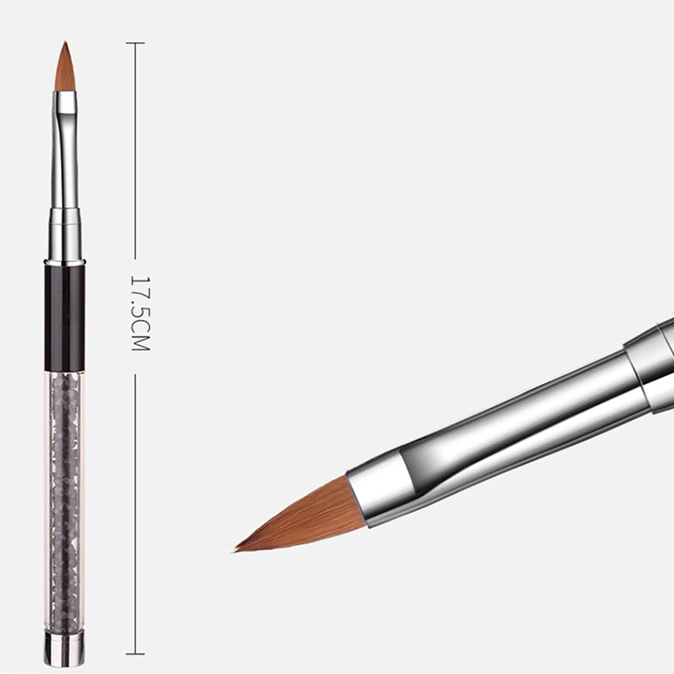 MORDDA кисть для нейл-арта плоская ручка кисточка ногтей рисования советы очистки